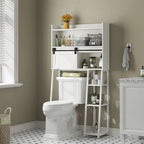 Over The Toilet Storage Cabinet with Toilet Paper Holder Stand - 11.81D x 32.49W x 60.63H