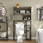 Over The Toilet Storage Cabinet with Toilet Paper Holder Stand - 11.81D x 32.49W x 60.63H