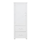 61 Tall Wood 1-door Bathroom Cabinet with Drawers and Adjustable Shelves