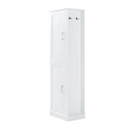 Freestanding Storage Cabinet with Hook and Adjustable Shelf