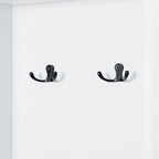 Freestanding Storage Cabinet with Hook and Adjustable Shelf