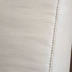 Furniture of America Marty Modern Leather Match Manual Reclining Sofa with Flared Padded Arms