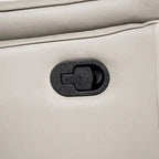 Furniture of America Marty Modern Leather Match Manual Reclining Sofa with Flared Padded Arms