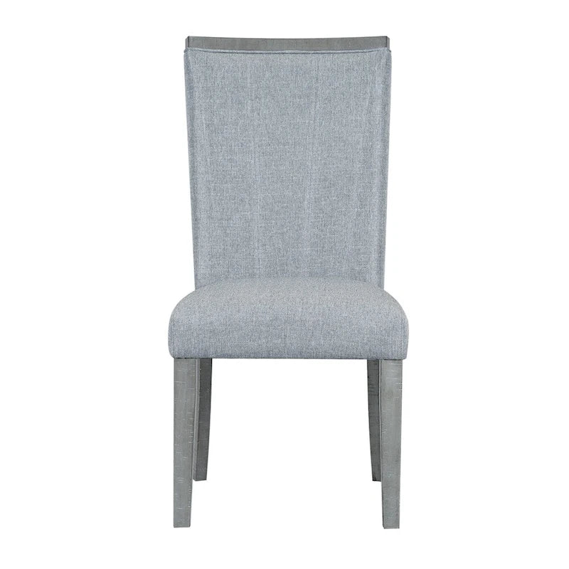 Contemporary 6-Piece 78inch Extendable Pedestal Dining Table Set