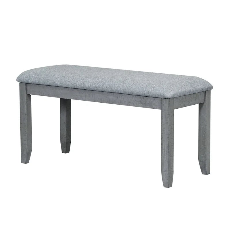 Contemporary 6-Piece 78inch Extendable Pedestal Dining Table Set