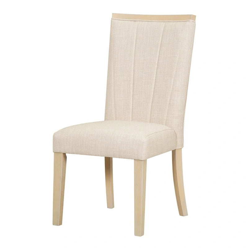 Contemporary 6-Piece 78inch Extendable Pedestal Dining Table Set