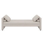 Modern Upholstered Chaise Lounger Daybed with Pillows Small Single Daybed for Living Rooms