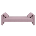 Modern Upholstered Chaise Lounger Daybed with Pillows Small Single Daybed for Living Rooms