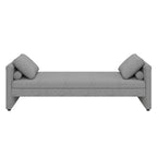 Modern Upholstered Chaise Lounger Daybed with Pillows Small Single Daybed for Living Rooms