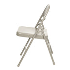 Hampden Furnishings Bernadine Collection Metal Round-Backed Folding Chair, Pack of 4