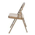 Hampden Furnishings Bernadine Collection Metal Round-Backed Folding Chair, Pack of 4