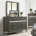 Furniture of America Heinisk Contemporary Grey 5-Piece Platform Bedroom Set