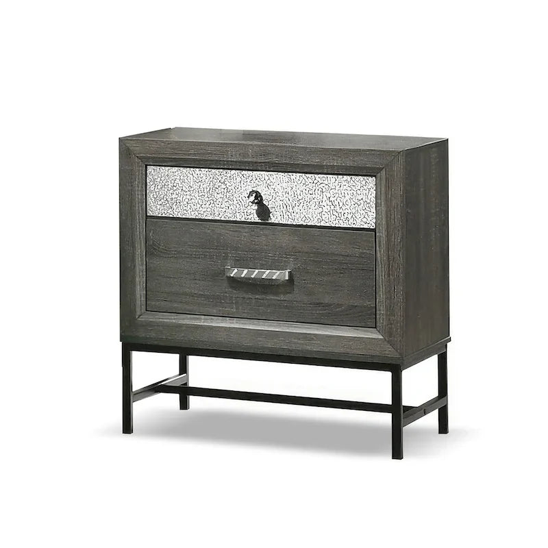 Furniture of America Heinisk Contemporary Grey 5-Piece Platform Bedroom Set