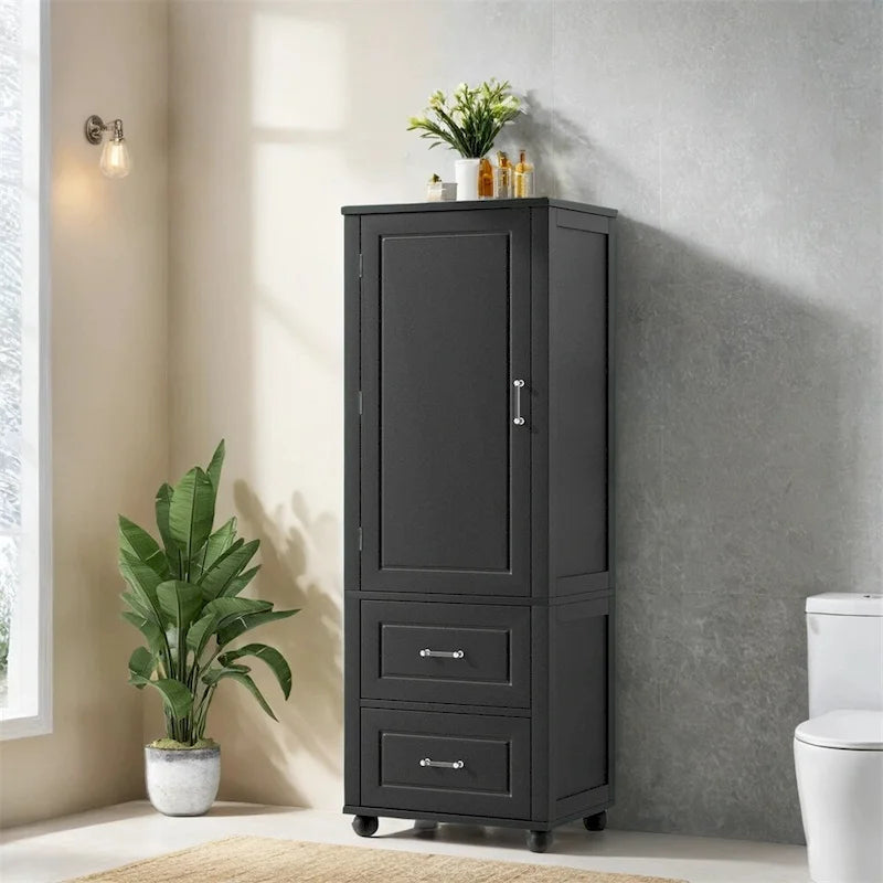 Tall Bathroom Storage Cabinet,Freestanding Storage Cabinet