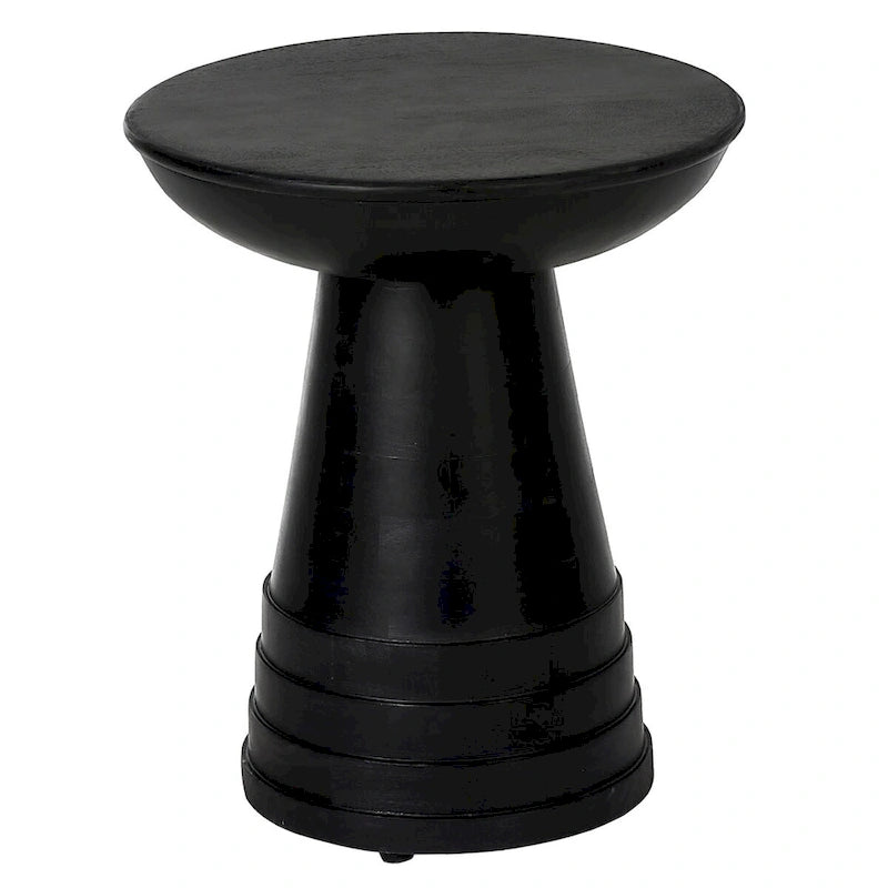 16 in Solid Wood Round End Table
