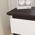 6-Drawer Double Dresser with Wide Drawers,White Dresser for Bedroom, Wood Storage Chest of Drawers for Living Room Hallway