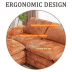 Modern Deep 3-Seat Sofa Couch
