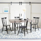 SAFAVIEH Asal Mid-Century Industrial Rustic Dining Room Table - 59.1 W x 35.4 L x 29.5 H - 59Wx35Dx30H