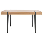 SAFAVIEH Asal Mid-Century Industrial Rustic Dining Room Table - 59.1 W x 35.4 L x 29.5 H - 59Wx35Dx30H