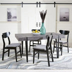 SAFAVIEH Asal Mid-Century Industrial Rustic Dining Room Table - 59.1 W x 35.4 L x 29.5 H - 59Wx35Dx30H