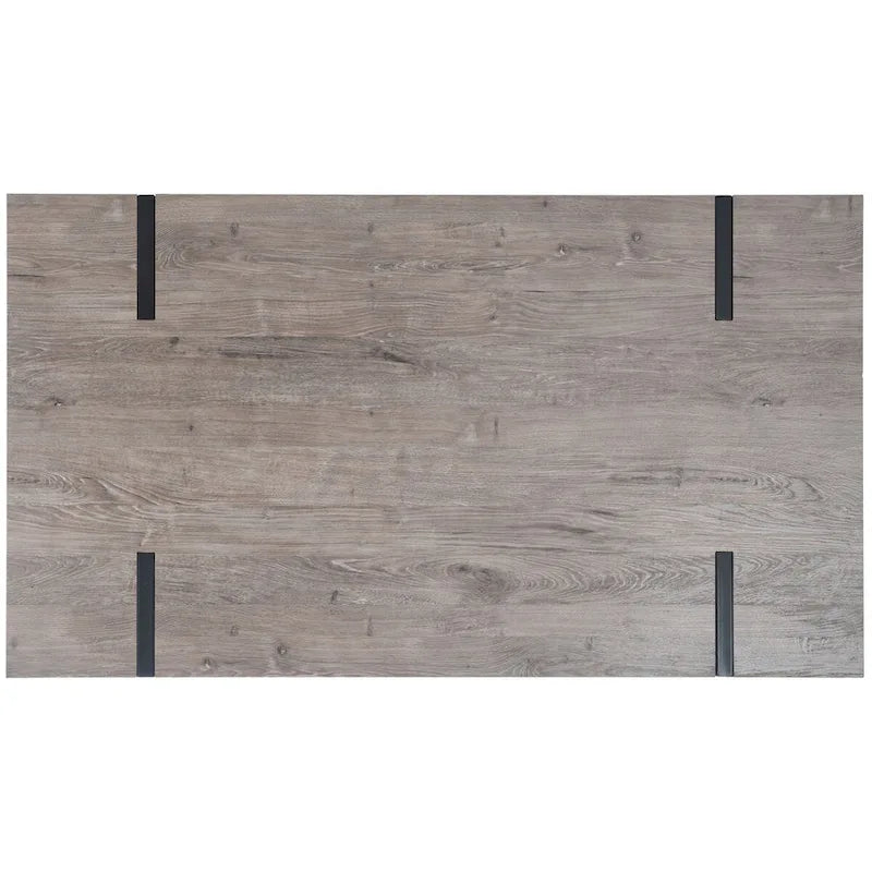 SAFAVIEH Asal Mid-Century Industrial Rustic Dining Room Table - 59.1 W x 35.4 L x 29.5 H - 59Wx35Dx30H