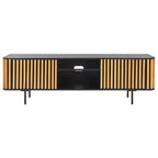 SAFAVIEH Home Anahi 2 Door 2 Shelf Media Stand - 54Wx17Dx19H