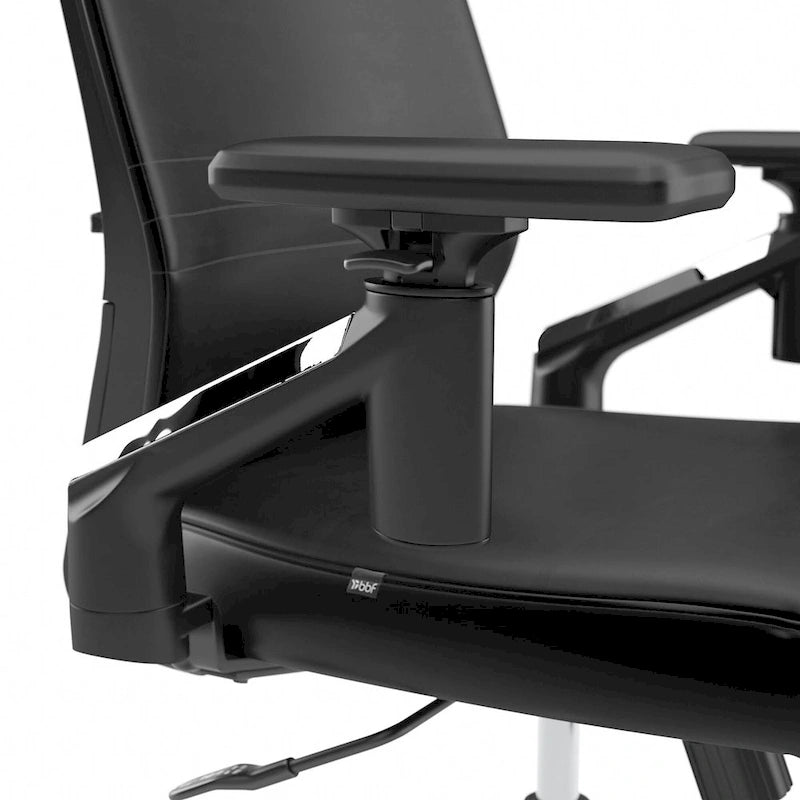 Cabot Mid Back Leather Office Chair by Bush Furniture