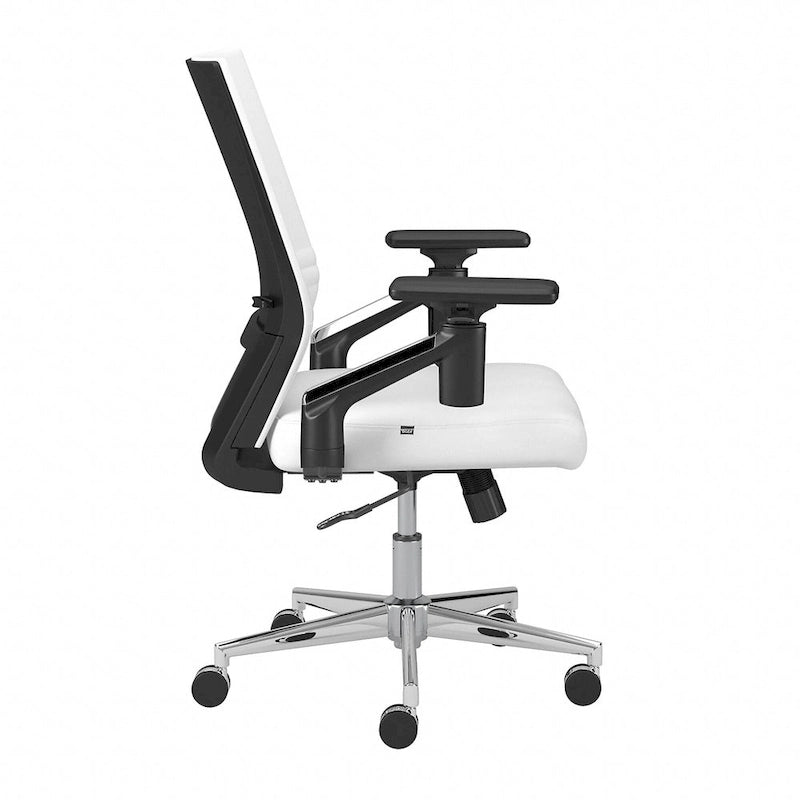 Cabot Mid Back Leather Office Chair by Bush Furniture