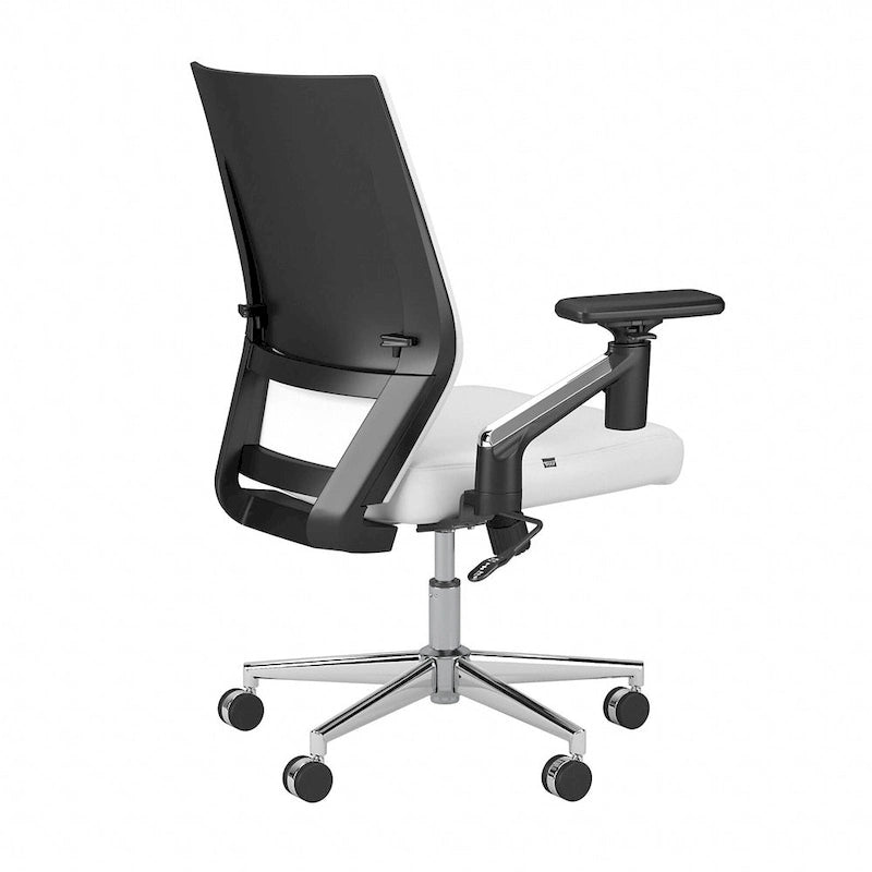 Cabot Mid Back Leather Office Chair by Bush Furniture