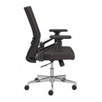 Cabot Mid Back Leather Office Chair by Bush Furniture