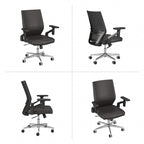 Cabot Mid Back Leather Office Chair by Bush Furniture